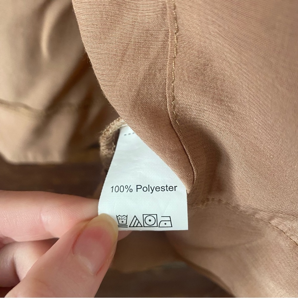 SHEIN Tan Button-Down Shirt - Picture 7 of 9